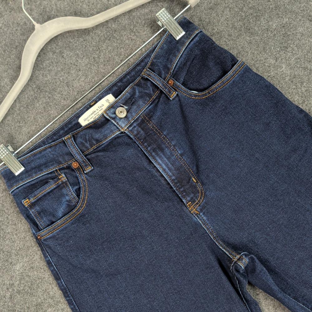 Abercrombie & Fitch The Super Skinny Ankle High Rise Dark Wash Blue Jeans 28 6L